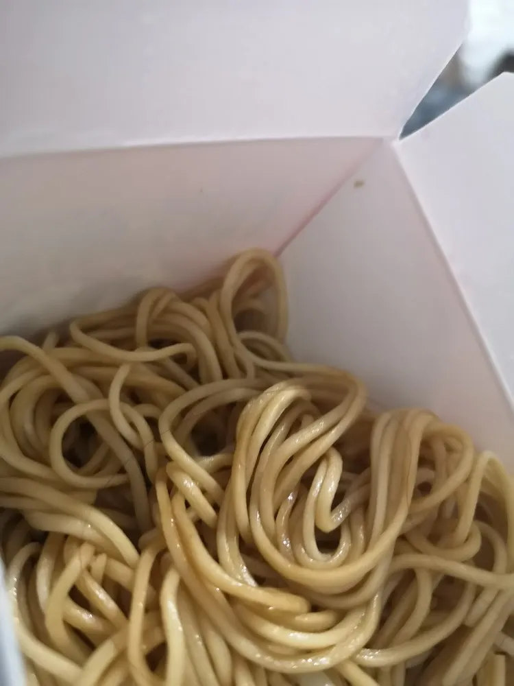 Cheveux Dans les Nouilles Sautées Avec Zéro Legume